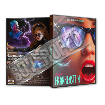 Lisa Frankenstein - 2024 Türkçe Dvd Cover Tasarımı